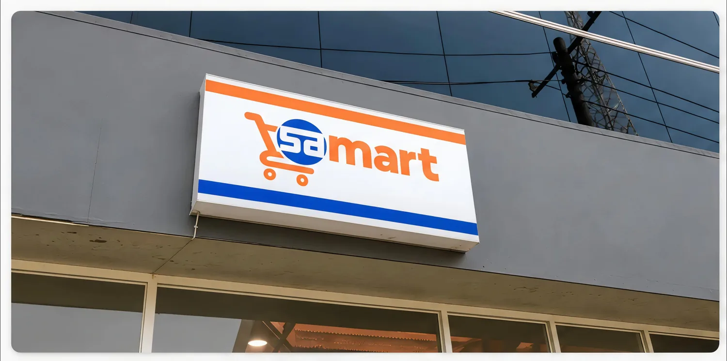 SA Mart — tampilan gerai Sultan Agung Mart